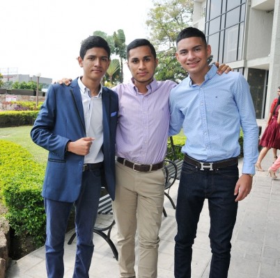 Carlos Cruz, Jonathan Zaldívar y Darío Chinchilla