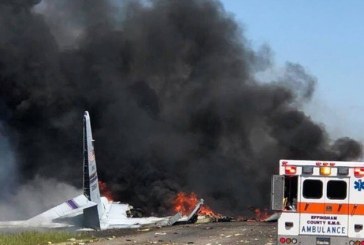 Cinco personas murieron tras estrellarse un avión militar en Georgia, EEUU