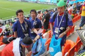 El video viral que muestra la lección de civismo y disciplina del público japonés tras el partido con Colombia