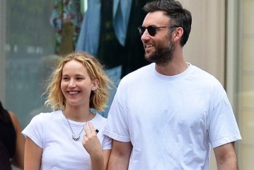 Jennifer Lawrence es captada muy sonriente y feliz con su nuevo novio