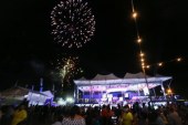 Con espectacular show de luces inauguran Plaza Juniana en San Pedro Sula