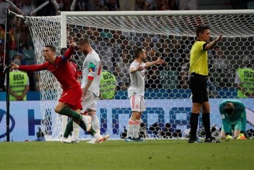 Empatan Portugal y España 3-3 con una espectacular actuación de Cristiano Ronaldo