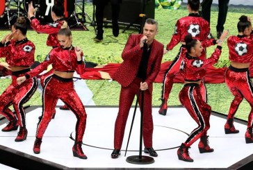 Robbie Williams abrió el show inaugural del Mundial Rusia 2018 y puso los pelos de punta al estadio Luzhniki