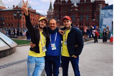 Sebastián Yatra llega a Moscú para apoyar a Colombia y canta su canción mundialista