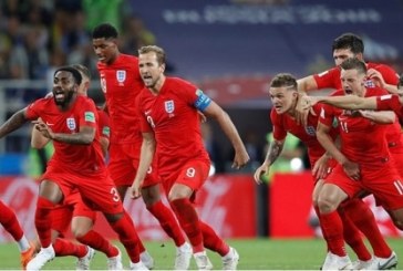 Inglaterra clasifica a cuartos de final tras vencer a Colombia en los penales
