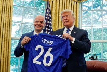 Gianni Infantino y Donald Trump se reunen en la Casa Blanca para hablar del Mundial 2026
