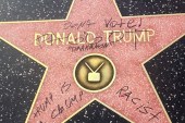 Vandalizan estrella de Donald Trump en el Paseo de la Fama, piden que la retiren