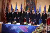 Presidentes del Triángulo Norte centroamericano se reúnen con Mike Pence
