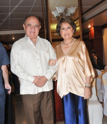 Alberto Díaz Lobo y su esposa, doña Nena