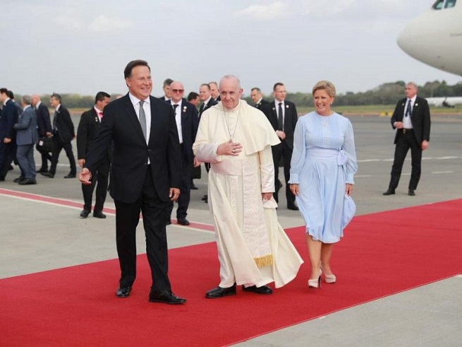 El papa Francisco ya está en Panamá