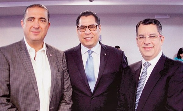 Pedro Atala, Sebastián Pastor y Rafael Villeda
