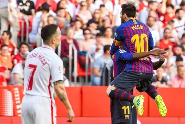 Messi, con 3 goles y una asistencia le da el triunfo al Barcelona por 2-4 en el campo del Sevilla