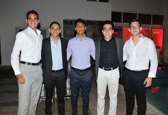 Gabriel Carvajal, Carlos Amaya, Diego Assaf, César Fonseca y Giovanni Munguia