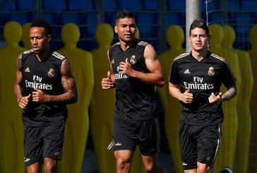 James Rodríguez regresa a los entrenamientos con el Real Madrid tras su cesión en Bayern Múnich