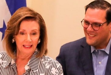 Presidenta de la Cámara de Representantes de EEUU Nancy Pelosi llega a Honduras