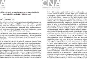 CNA denuncia presunta trama de “corrupción legislativa” en la aprobación del nuevo Código Penal