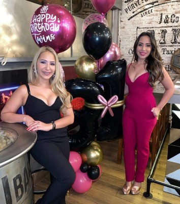 Las gemelas Diana Cristina y Diana Lily Pineda, celebraron su cumple en Mixology