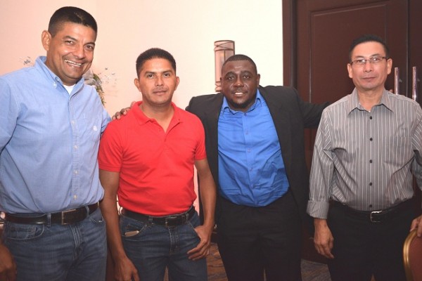 Luis Canales, Wilson Centeno, Joel Centeno y Manuel Ramos.