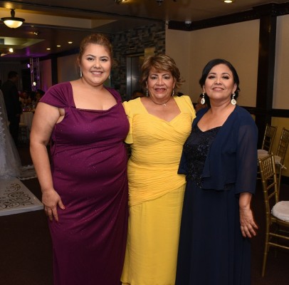Doris Chinchilla, Gloria Betty Barahona y Vilma de Mencía