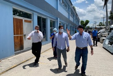 Empresarios conocen avances de construcción de salas de hospitalización en el IHSS para enfermos de Covid-19