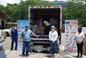 Grupo Jaremar distribuye un contenedor de insumos médicos en 4 centros hospitalarios del país