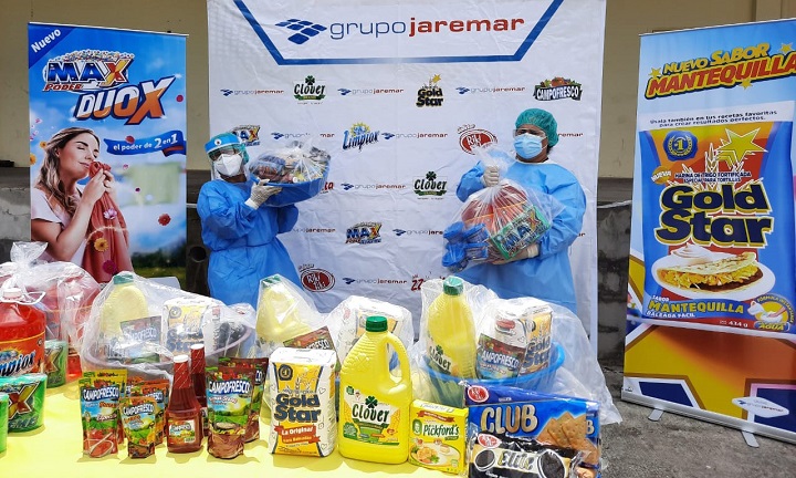 Grupo Jaremar dona 150 canastas de sus productos líderes al personal de enfermería del Hospital Catarino Rivas
