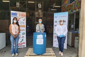 Grupo Jaremar en alianza con CEPUDO dotan de gel antibacterial a ocho hospitales públicos a nivel nacional