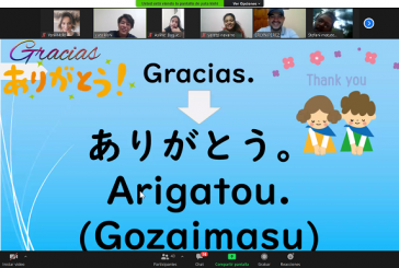 Voluntario de JICA imparte clase virtual de japonés a niños hondureños