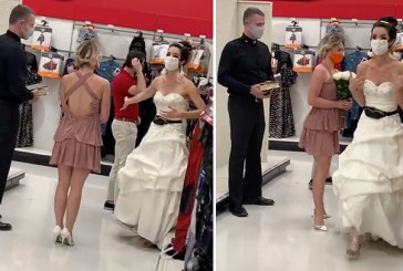 Llega vestida de novia y con un cura al trabajo de su pareja para obligarlo a que se case