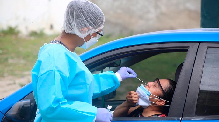 Secretaría de Salud sale a las calles a contraatacar el coronavirus en populosos sectores de San Pedro Sula