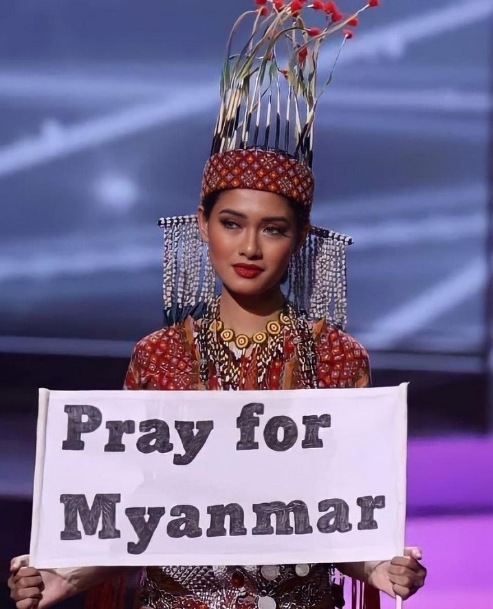 Miss Birmania podría ir a la cárcel por denunciar golpe de Estado en su país en Miss Universe