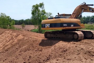 Supervisan avances de reconstrucción de bordos en el municipio de El Negrito