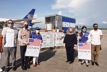 Estados Unidos dona a Honduras 1.5 millones de vacunas contra COVID-19