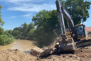 Rehabilitación y protección de bordos del río Chamelecón avanzan en un 40% en La Lima