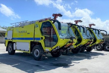 Llegan a Palmerola vehículos de extinción de incendios con la más alta tecnología