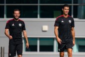 CR7 entrena por primera vez con el Manchester United después de 12 años