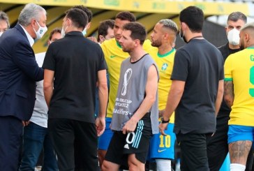 Fue suspendió el clásico Brasil-Argentina por autoridades de salud para sacar a jugadores que violaron protocolos anticovid