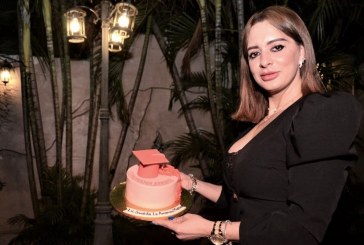 Festejo en honor a Sandra Rápalo