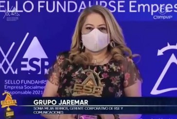 Grupo Jaremar galardonado con su octavo sello consecutivo Fundahrse de Empresa Socialmente Responsable