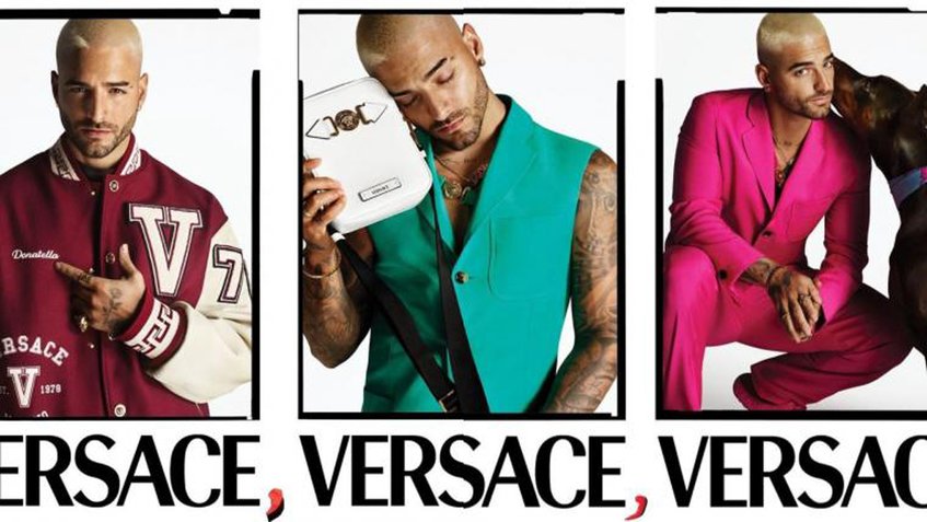 Maluma la nueva cara de Versace para la campaña primavera-verano