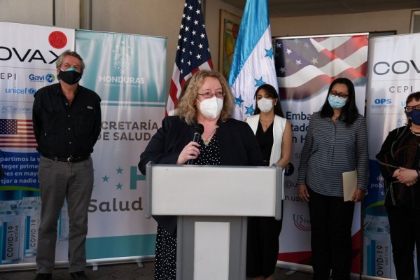 Gobierno de los Estados Unidos dona a Honduras 349,830 dosis de vacunas contra COVID-19 