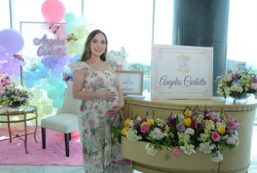 Tierno baby shower para darle la bienvenida a Ángeles Carlotta