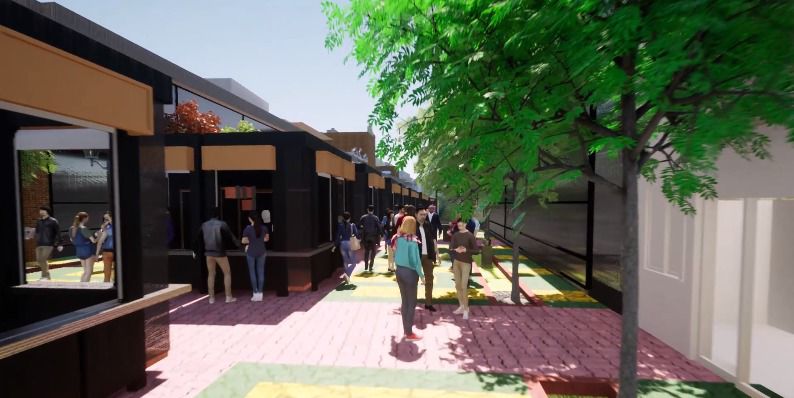 Alcalde sampedrano presenta proyecto para convertir la tercera avenida en la Zona Peatonal los Emprendedores