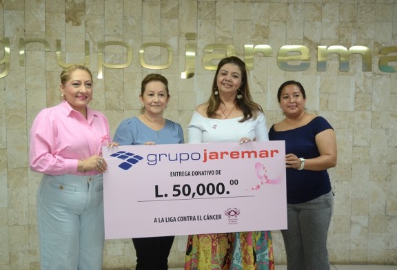 Grupo Jaremar entrega su donativo anual en efectivo a la Liga Contra el Cáncer