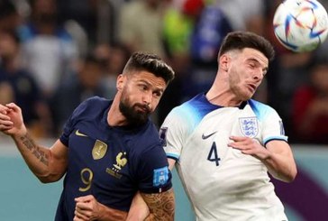 Francia venció 2-1 a Inglaterra y enfrentará en semifinales a la sorprendente escuadra de Marruecos