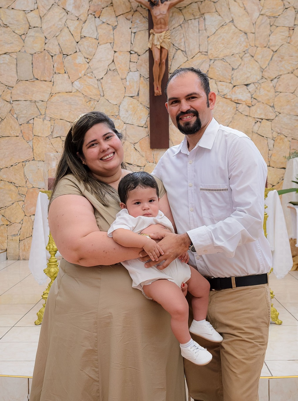 Celebran el bautizo del pequeño Jerónimo Andrés Zelaya