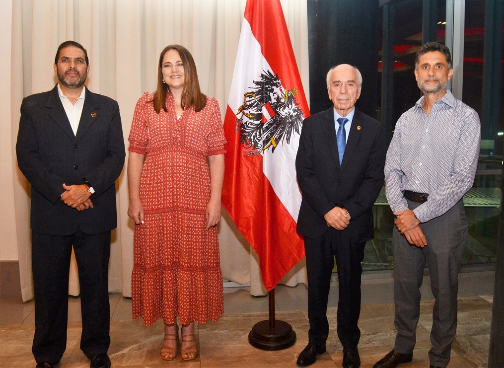Austria fue anfitrión en reunión mensual del Cuerpo Consular Sampedrano 