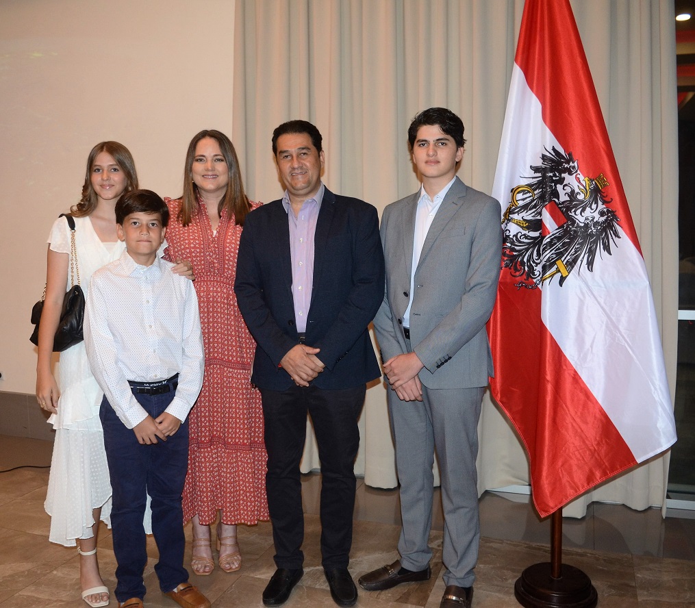 Austria fue anfitrión en reunión mensual del Cuerpo Consular Sampedrano 