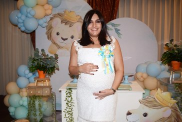 María Fernanda de Aguilar en la feliz espera de su primogénito
