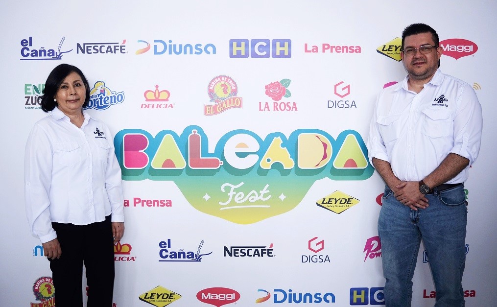 Anuncio oficial del Baleada Fest: representantes de las empresas patrocinadoras.